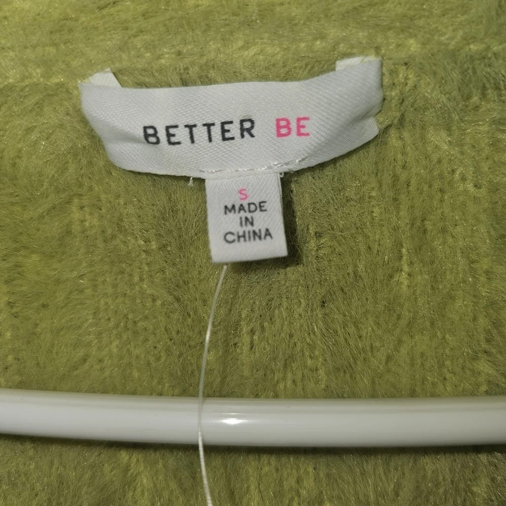 Better Be Neon Green Cropped Cardigan - Picture 3 of 9